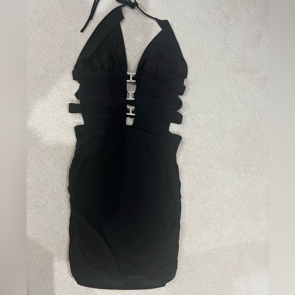 Vizio black mini dress size medium